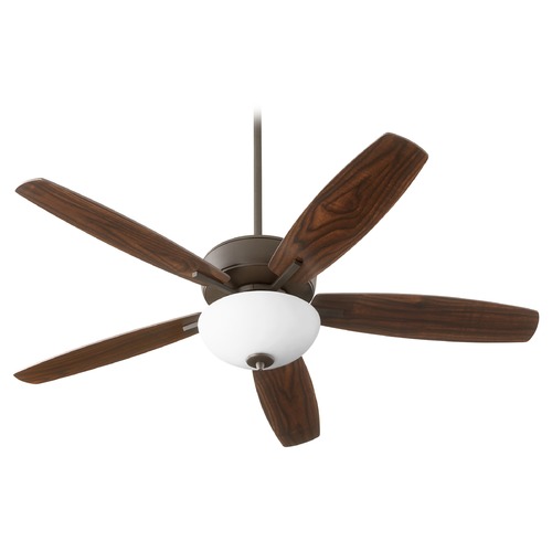 Quorum Lighting Breeze Oiled Bronze LED Ceiling Fan with Light by Quorum Lighting 70525-86