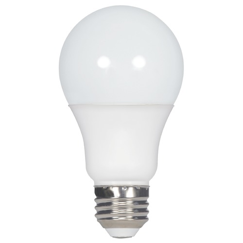 5.5W A19 LED Frosted 3000K 400 Lumens Medium Base 120V 4-pack by Satco Lighting