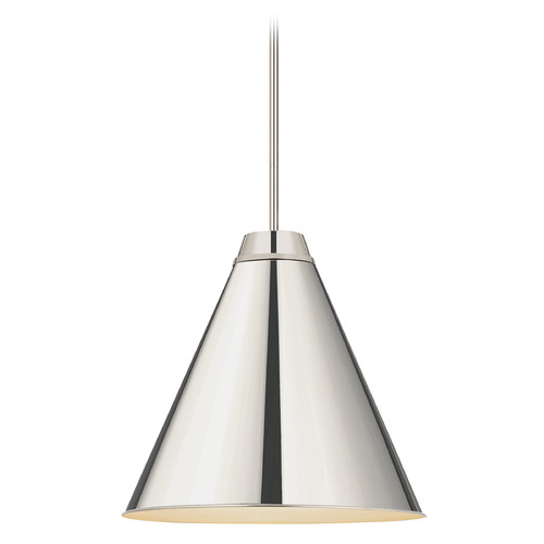 Eaton Polished Nickel Pendant by Z-Lite