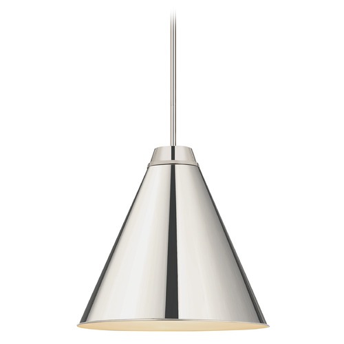 Z-Lite Eaton Polished Nickel Pendant by Z-Lite 6011P24-PN