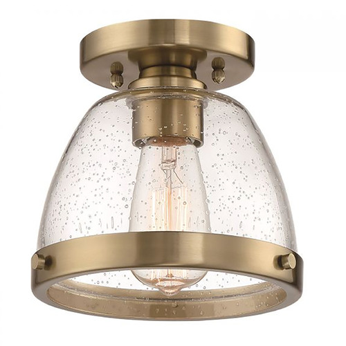 Lodie Satin Brass Flush Mount by Craftmade Lighting