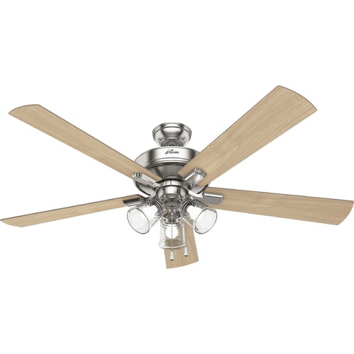 Hunter Fan Company Crestfield Brushed Nickel LED Ceiling Fan by Hunter Fan Company 51097