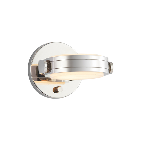 Alora Lighting Alora Lighting Alan Pepin Blanco Polished Nickel LED Switched Sconce WV325106PNAR