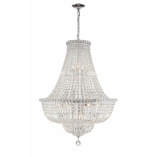 Crystorama Lighting Roslyn 38-Inch High Chandelier in Chrome by Crystorama Lighting ROS-A1015-CH-CL-MWP