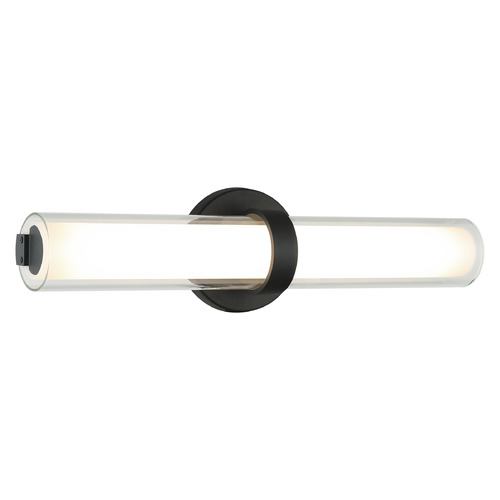 Matteo Lighting Matteo Lighting Satchie Matte Black LED Vertical Bathroom Light S03518MB