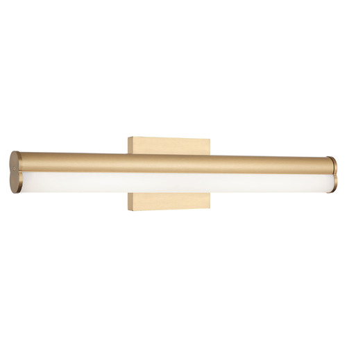 Matteo Lighting Junction Aged Gold Brass LED Vertical Bathroom Light