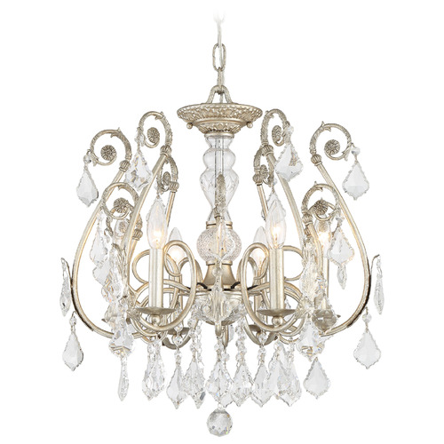Crystorama Lighting Regis Olde Silver Crystal Chandelier