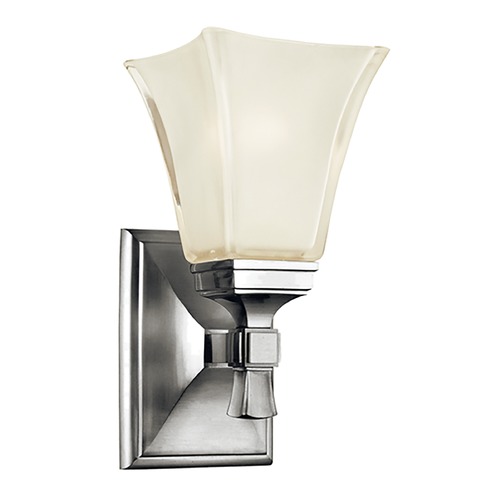 Hudson Valley Lighting Sconce with White Glass in Polished Nickel Finish 1171-PN