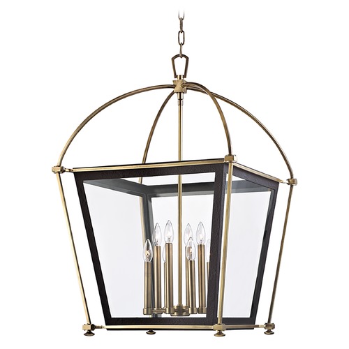 Hollis Pendant in Aged Brass by Hudson Valley Lighting
