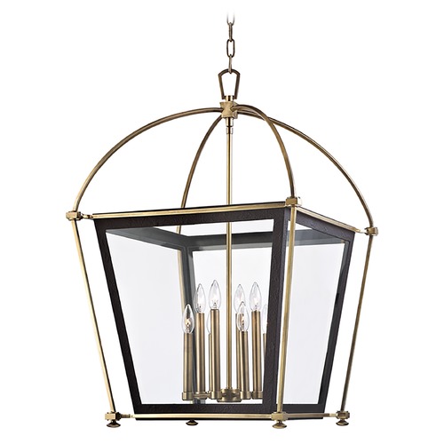 Hudson Valley Lighting Hollis Pendant in Aged Brass by Hudson Valley Lighting 3624-AGB