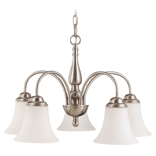 Chandelier in Brushed Nickel by Nuvo Lighting