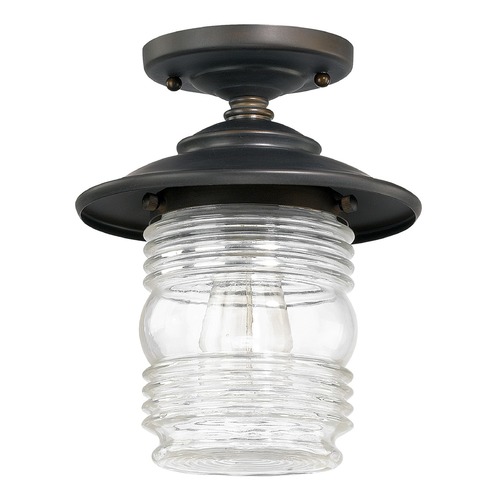 Capital Lighting Creekside 10-Inch Outdoor Flush Mount in Old Bronze by Capital Lighting 9677OB