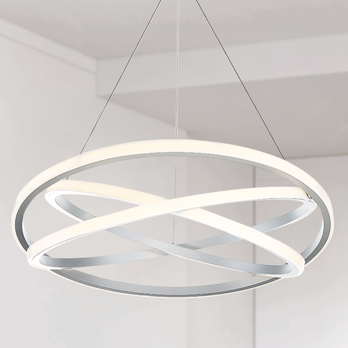 Modern Forms by WAC Lighting Veloce 38-Inch LED Chandelier in Titanium by Modern Forms PD-24838-TT