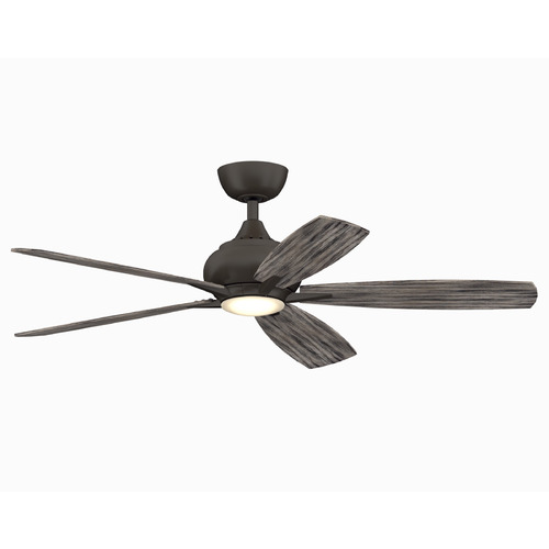 Fanimation Fans Doren Matte Greige LED Ceiling Fan with Light