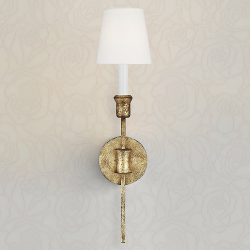 Chapman & Meyers Westerly 20.75-Inch Tall Antique Gild Traditional Sconce by Visual Comfort Studio