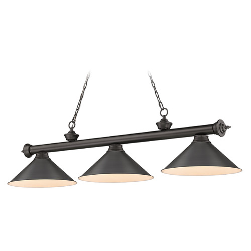 Cordon Bronze Billiard Light by Z-Lite