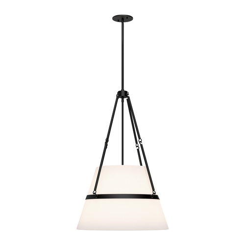 Alora Lighting Oliver Matte Black Pendant Light with Conical Shade