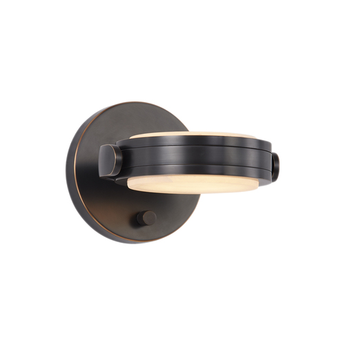 Alora Lighting Alora Lighting Alan Pepin Blanco Urban Bronze LED Switched Sconce WV325106UBAR