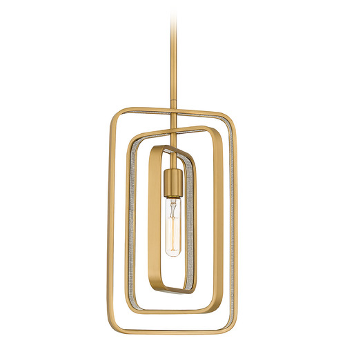 Quoizel Lighting Dupree 10-Inch Pendant in Brushed Weathered Brass by Quoizel Lighting PCDPR1510BWS