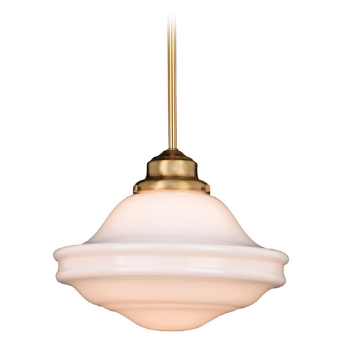 Vaxcel Lighting Huntley Natural Brass Pendant Light