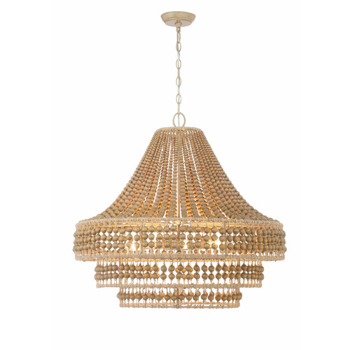 Silas 30-Inch Chandelier in Burnished Silver by Crystorama Lighting