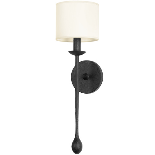 Troy Lighting Osmond Black Iron Sconce