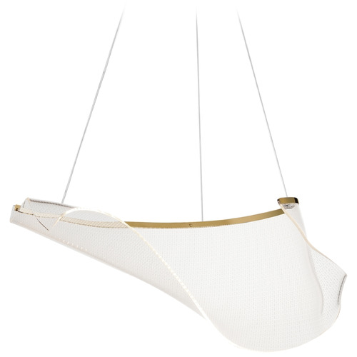 ET2 Lighting Rinkle French Gold LED Pendant by ET2 Lighting E24881-133FG