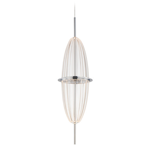 ET2 Lighting Quasar Polished Chrome LED Mini Pendant by ET2 Lighting E24891-133PC