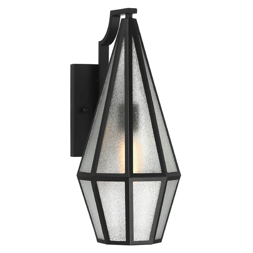 Savoy House Lighting Peninsula Matte Black Outdoor Wall Light