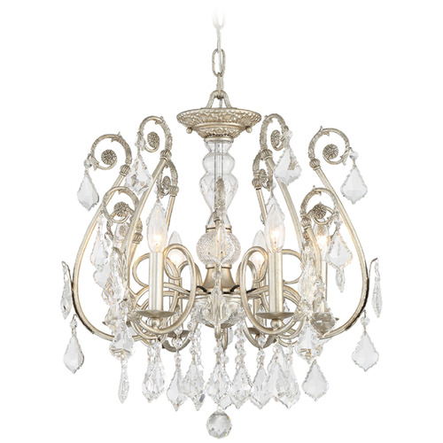 Crystorama Lighting Regis Olde Silver Crystal Chandelier