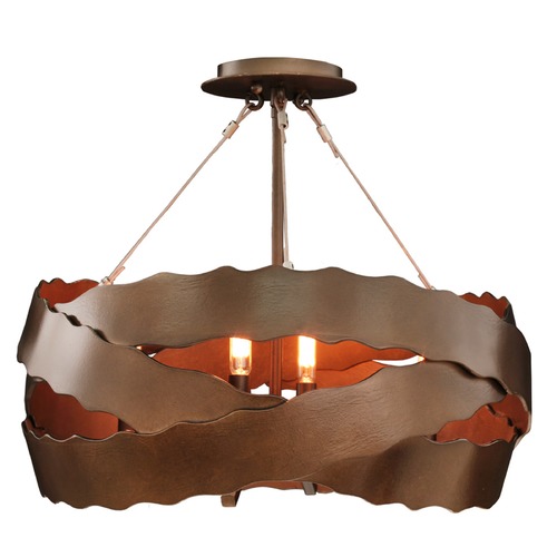 Fulton Brownstone Semi-Flush Mount Light by Kalco Lighting