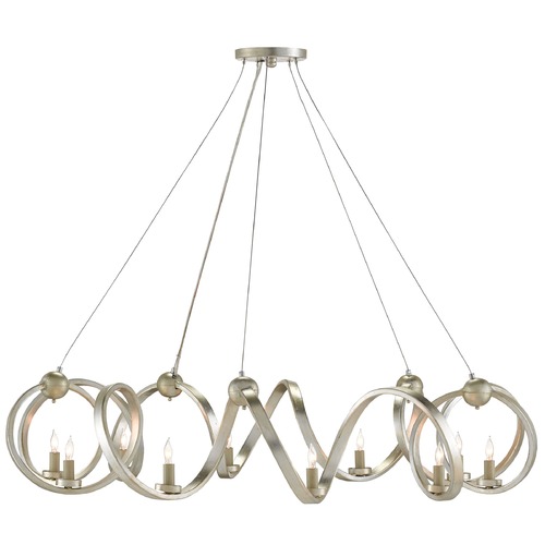 Currey and Company Lighting Ringmaster Chandelier in Silver Leaf by Currey & Company 9000-0059