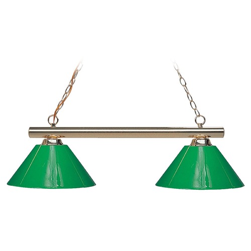 Sharp Shooter Polished Brass Billiard Light by Z-Lite