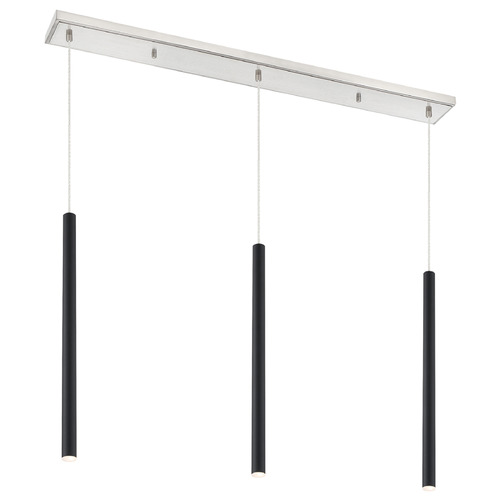 Z-Lite Forest Brushed Nickel LED Multi-Light Pendant by Z-Lite 917MP24-MB-LED-3LBN