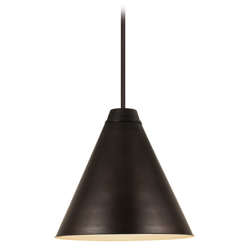 Z-Lite Eaton Bronze Plate Pendant by Z-Lite 6011P24-BP