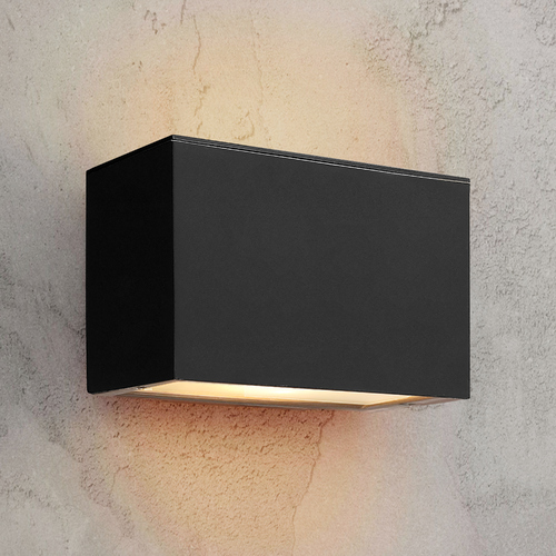 Atlantis 9-Inch Wide Satin Black LED Outdoor Wall Light by Hinkley Lighting
