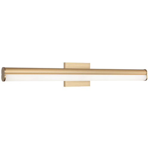 Matteo Lighting Junction Aged Gold Brass LED Vertical Bathroom Light