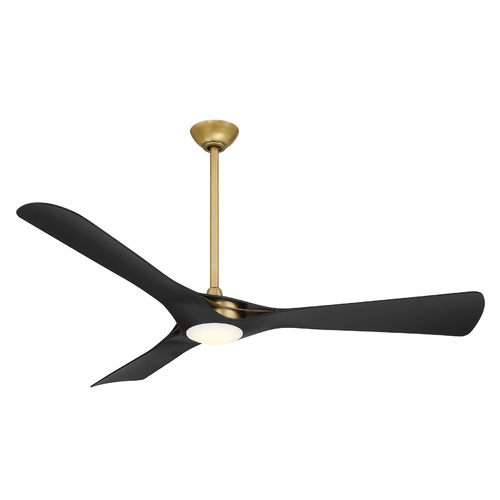 Bridge 60-Inch LED Smart Fan in Legacy Brass & Coal by Minka Aire