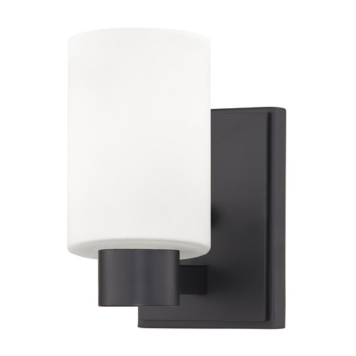 Design Classics Lighting Design Classics Vashon Matte Black Sconce 2101-07 GL1028C