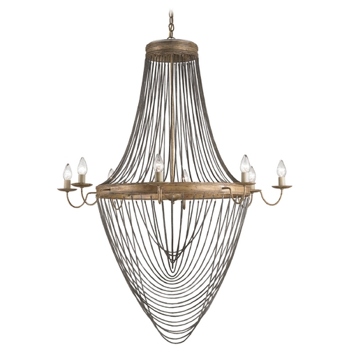 Lucien Chandelier in French Gold Leaf/Iron by Currey & Company