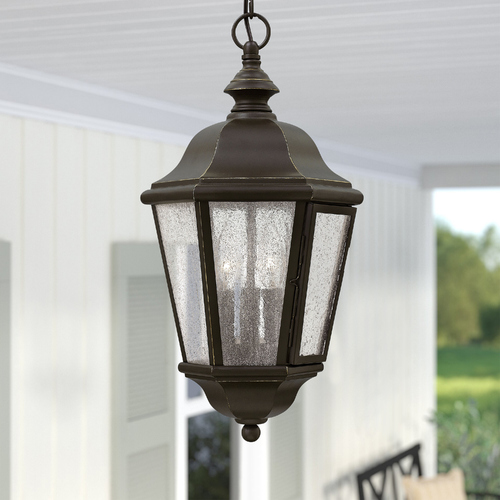 Edgewater 19.50-Inch High Oil Rubbed Bronze Outdoor Hanging Light by Hinkley Lighting