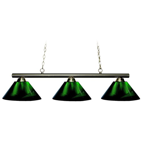 Sharp Shooter Brushed Nickel Billiard Light by Z-Lite