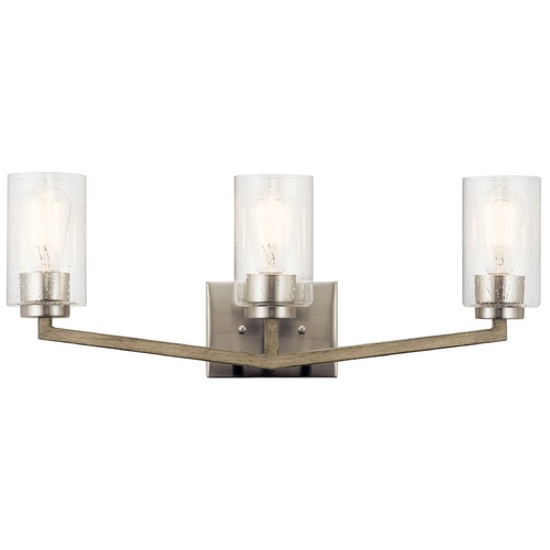 Kichler Lighting Deryn 24-Inch Vanity Light in Distressed Antique Gray by Kichler Lighting 45034DAG