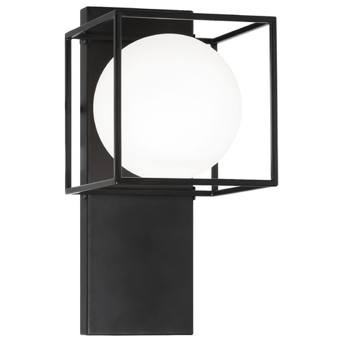Squircle Black Sconce by Matteo Lighting