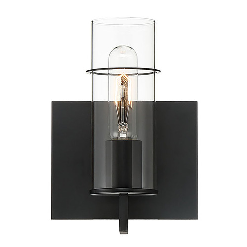 Pista 7-Inch Wall Sconce in Black by Eurofase Lighting