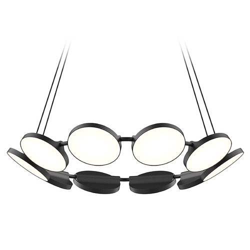 Novel 25-Inch Wide Adjustable LED Chandelier by Kuzco Lighting