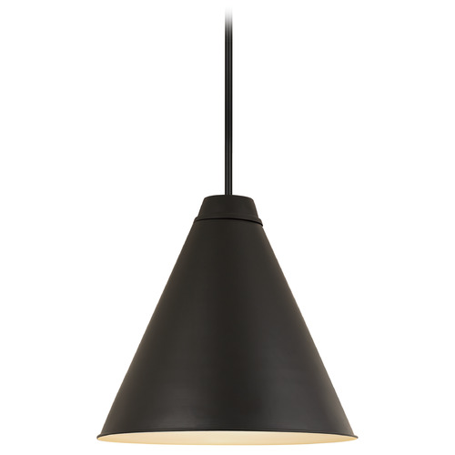 Eaton Matte Black Pendant by Z-Lite