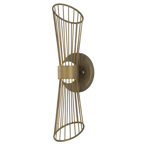 Maxim Lighting Zeta Natural Aged Brass LED Sconce