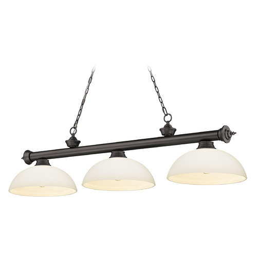 Z-Lite Cordon Bronze Billiard Light by Z-Lite 2306-3BRZ-DMO14