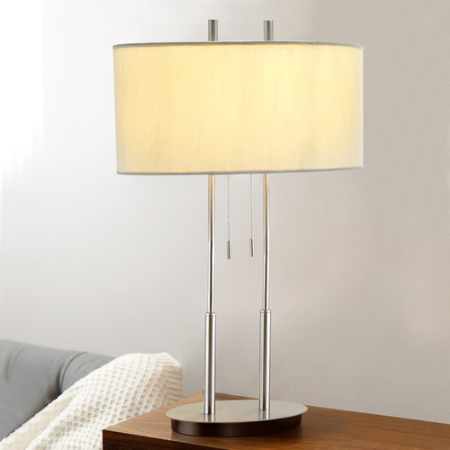 Adesso Home Lighting Modern Oval Table Lamp with Oval Lamp Shade 4015-22